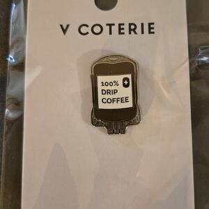 Figs & V Coterie Drip Coffee Enamel Pin